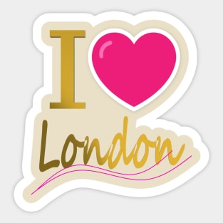 I Love London Sticker